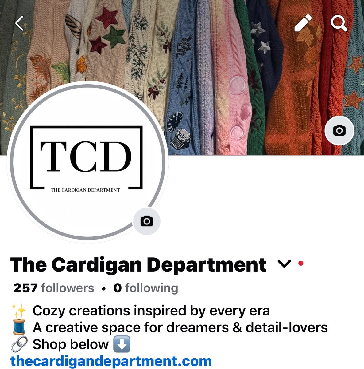 THE CARDIGAN DEPARTMENT tweet media