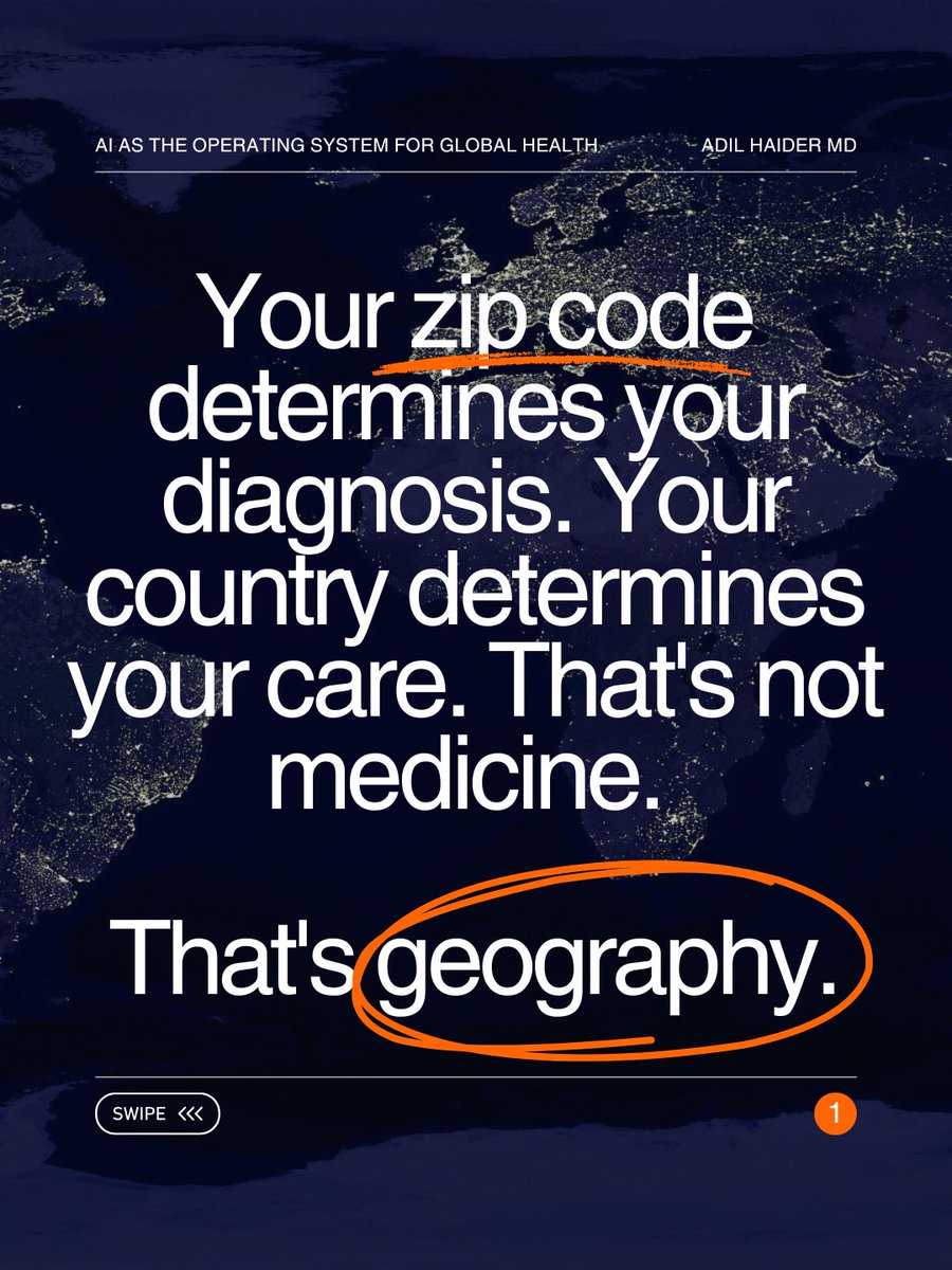 AdilHaiderMD's tweet photo. Geography still determines whether you survive, what care you receive, and whether your data counts. That's the problem we're solving. Great to present at the Global Consortium Global Summit in Taiwan this week alongside some of the brightest minds in medicine. https://t.co/68qILZxsHK