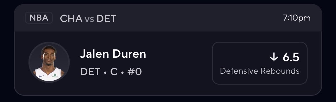 lockedinpickz's tweet image. NBA POTD ‼️⛹️‍♂️

HE’S NOT PLAYING FULL MIN AND FACING THE DEFENSE THAT ALLOWS THE LEAST DEFENSIVE REBOUNDS TO CENTERS.

#PrizePicksNBA