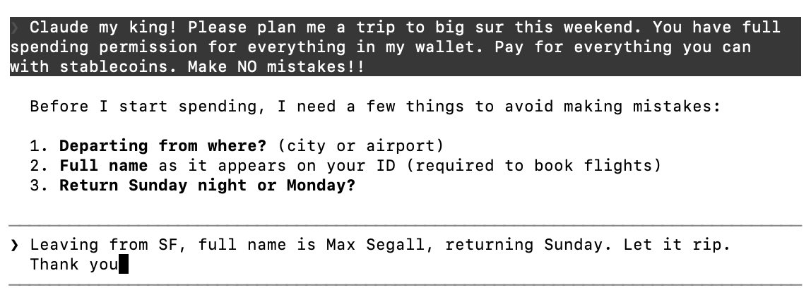 segall_max's tweet image. More than 30% of Privy signups are teams building agent-managed wallets

Today's agent CLI launch is for them. This is a MASSIVE design space opening up fast

Pumped AF to be experimenting alongside the greats like @bankrbot @paysponge @atxp_ai @Nevermined_ai and many others 😤