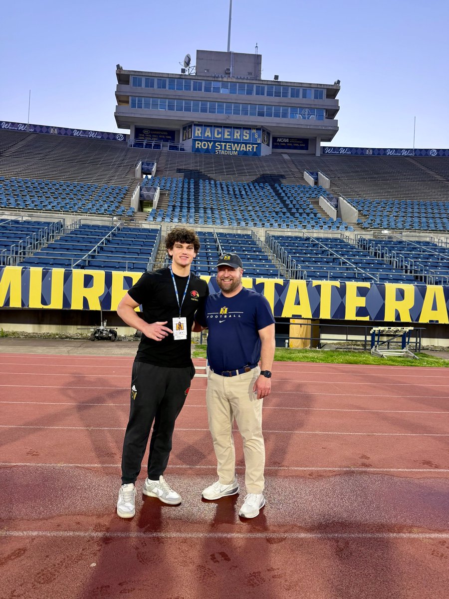 CharlesVlach's tweet image. I couldn't be more grateful to receive an offer to play D1 football at Murray State University! Thank you to @WrightJody and the entire staff at @racersfootball for your confidence in me. 
#NPA, @_CoachRodriguez, @Coach_Holloway9, @wcsRHSfootball, @wcsRHSstrength,