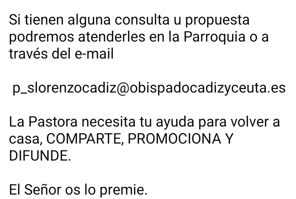 Divina Pastora Cadiz tweet media