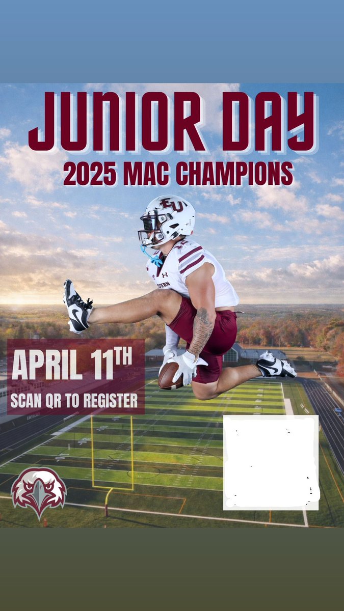 Excited to check out <a href="/EUEaglesFB/">Eastern University Football</a> tommorow!! <a href="/CoachScottEU/">Colin Scott</a> <a href="/CoachGoettner/">Coach Goettner</a> <a href="/AW_VikingsFB/">Archbishop Wood Football</a> <a href="/DavidBRobbins1/">David Robbins</a> <a href="/NewkirkCoach/">Coach C</a>