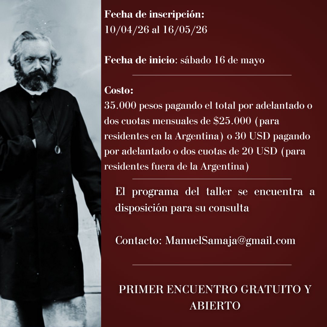 Cursos de Pensamiento Dialéctico - Manuel Samaja tweet media