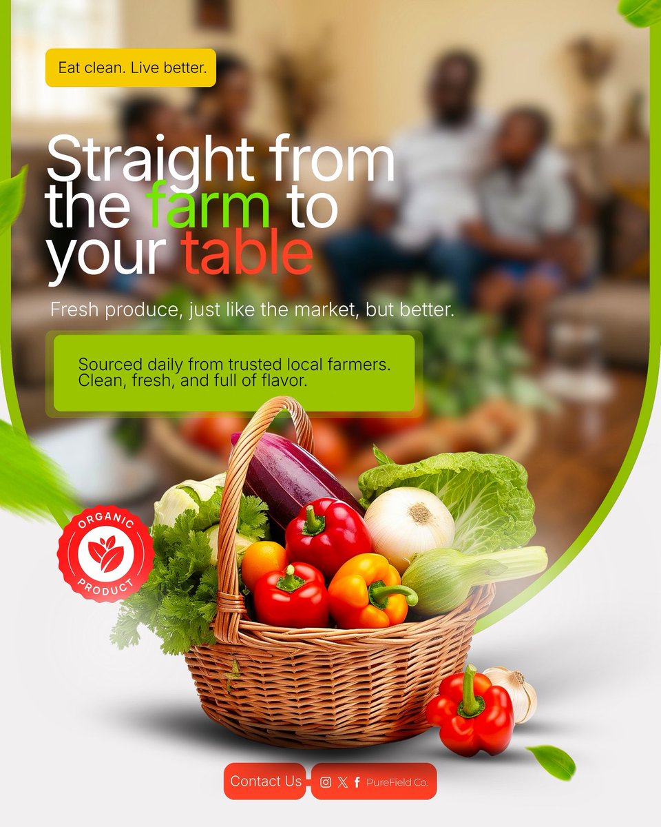 BlaqboiDesigner's tweet photo. Day 06 of showing up daily.

Today was fun. Just wrapped up these farm produce design concepts 
Explored a few different directions, clean premium, local market energy etc. Same idea, completely different feel.
Built everything on Canva.

We go again tomorrow by God’s grace. https://t.co/2yCAHPpqux