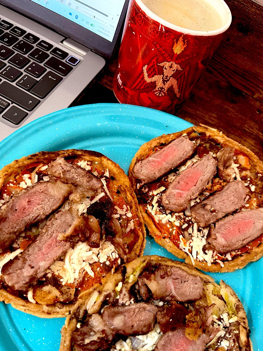 LLulash's tweet image. #Sopes con #Ribeye #almuerzo