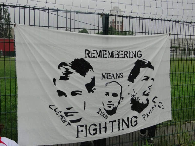 Today is the birthday of antifascist rap artist Pavlos Fyssas (Killah P), who was stabbed to death by neo nazis. 

If he were alive today, he would be 47 years old. His name continues to live on in the stands, in street protests, and on walls across Greece.