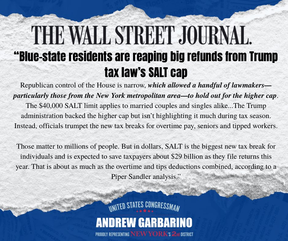 Rep. Andrew Garbarino tweet media