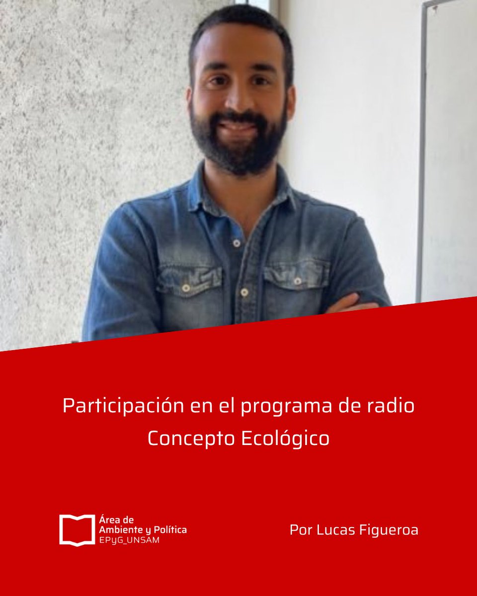 Área de Ambiente y Política - UNSAM tweet media