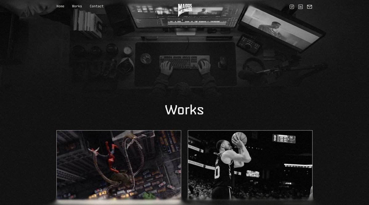 yokotoIe's tweet photo. First update for the #FramerChallenge

Started a new project this week for a professional video editor.

Looking to turn a version of this website into my first Framer approved template.

Aiming to have V1 of the client site ready by next week 🎯 https://t.co/PxB0y9yYBE