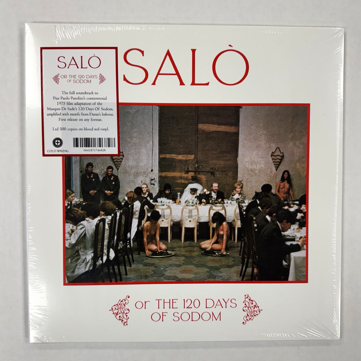 FORCEDEXPOSURE's tweet photo. Salo or The 120 Days Of Sodom (Red Vinyl)

New LP via @COLDSPRINGHQ 📟💩
https://t.co/E0MUd6lQ1S https://t.co/cO9L9EGuE0