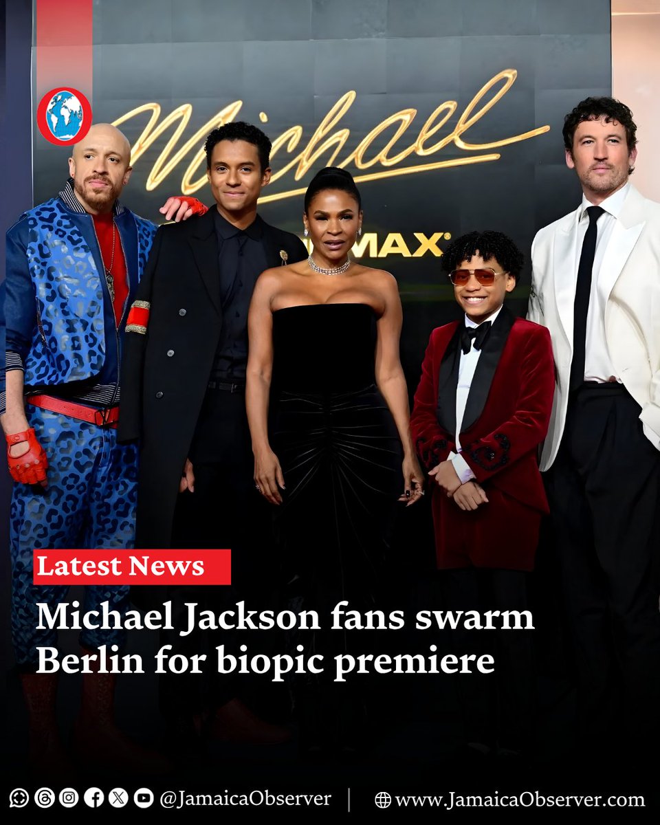 JamaicaObserver's tweet photo. Thousands of Michael Jackson fans descended on Berlin on Friday for the premiere of a new biopic about the “King of Pop”, undeterred by child sex abuse allegations that continue to haunt the star.

https://t.co/2Az3THF9Uw https://t.co/Rxjmkn30I7