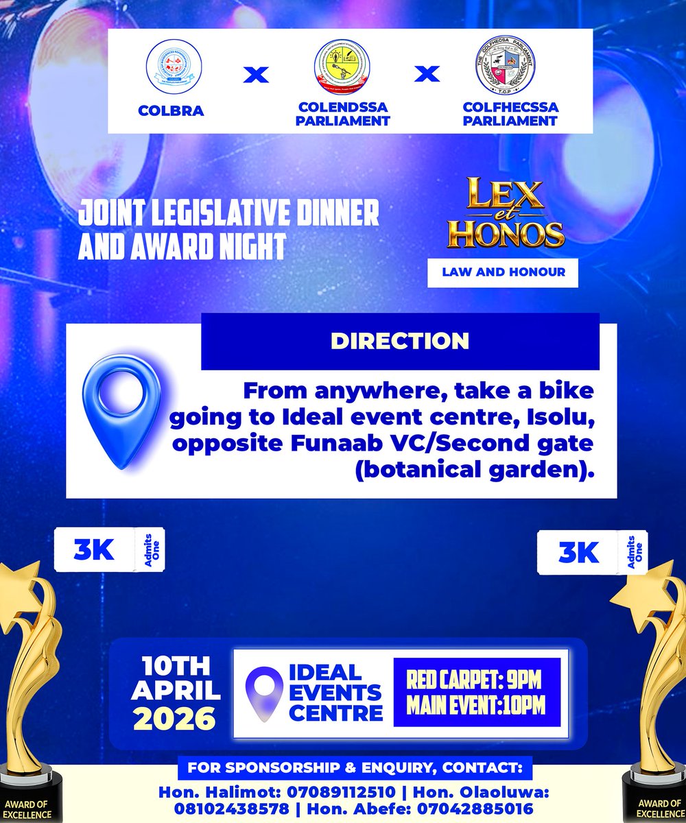 9th Assembly COLBRA, FUNAAB tweet media