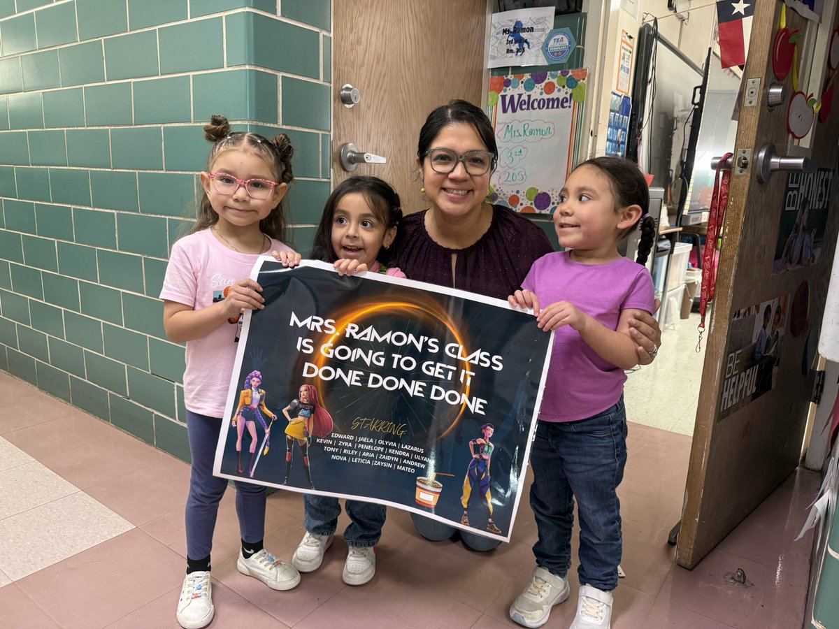 Guadalu74714705's tweet photo. Good luck to all of the @LomaParkES Mustangs that will be taking the STAAR!
Get It Done Done Done 😉 Especially our STAAR Class in Mrs. Ramon’s room! Ortiz Squad had fun cheering and delivering some goodies!
@drjcarreon @saldana_lindsey @EISDofSA #kpopdemonhunter #DoneDoneDone #STAAR