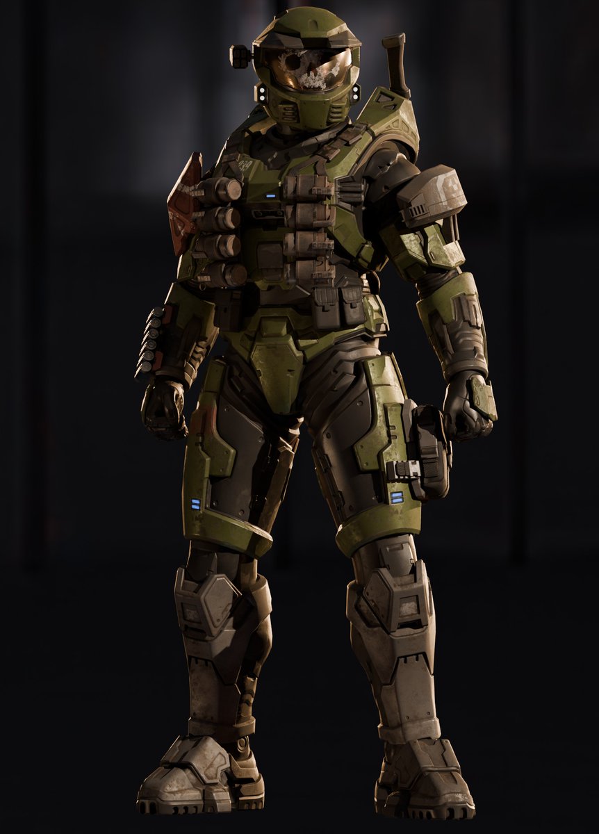 MrChiefster1091's tweet photo. Emile-A239, Noble Four

Our beloved edgy fucker, now apart of my roster of redesigned Noble Team. I changed the visor decal to look more like paint than scratches, felt it was a little more practical. Next up is JORGE

#Halo #B3D https://t.co/87V1cTE8da