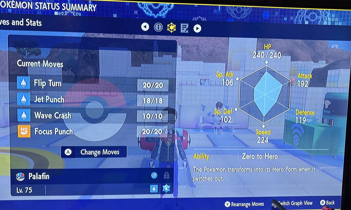 Fraggle_Drums's tweet image. #Palafin #L75 #UltimatePokémonQuest #Pokemon