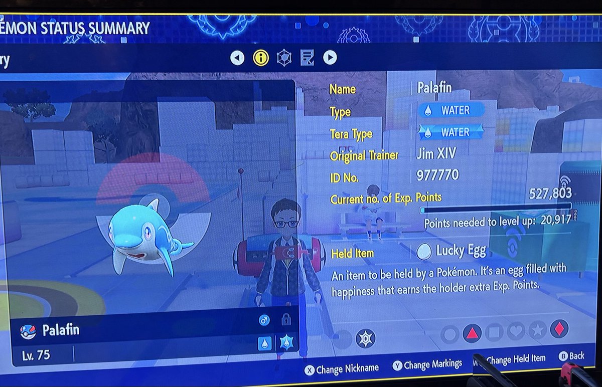 Fraggle_Drums's tweet image. #Palafin #L75 #UltimatePokémonQuest #Pokemon