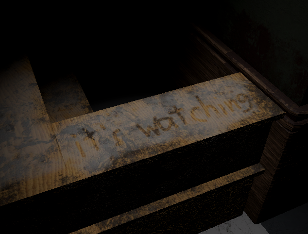 darknesshazard1's tweet photo. if you squint reeeeeeeeaaallllly hard you can see a secret message. I have a feeling most players won't be able to notice this while they are in game. #gamedev #indiegame #horrorgame https://t.co/KxCbqrhY3K