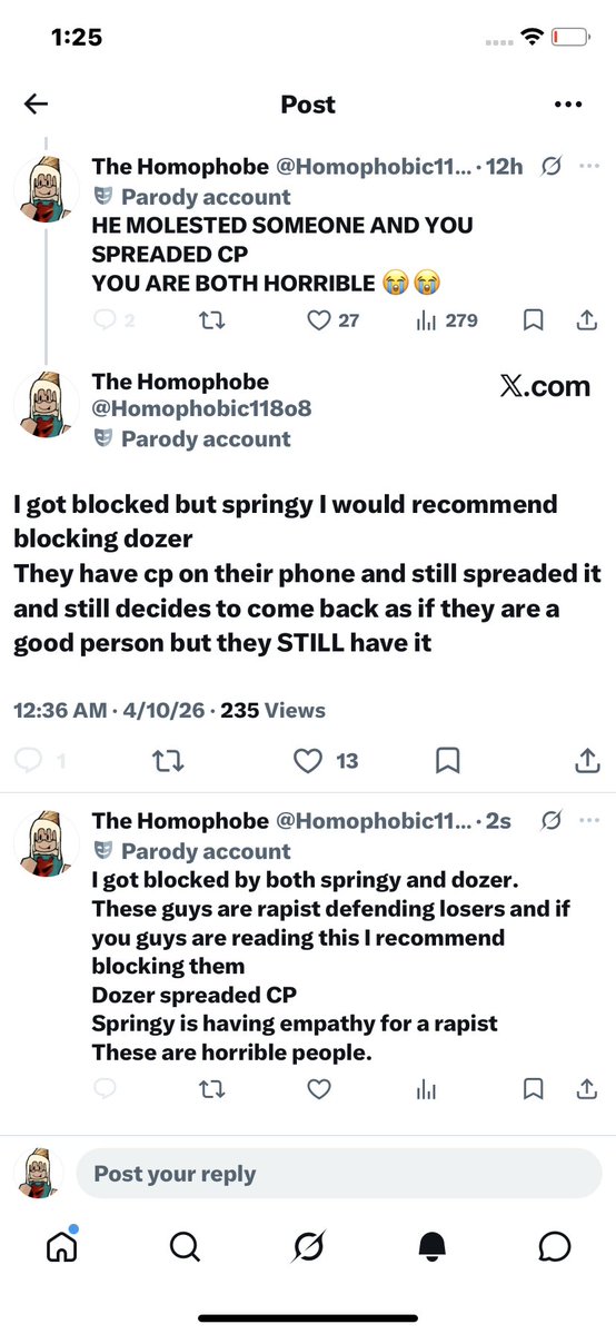 The Homophobe tweet media