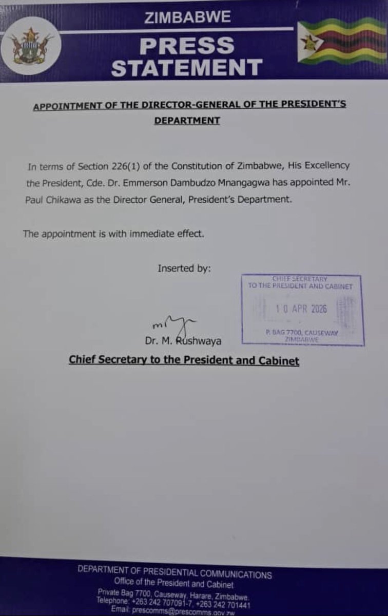 Retired Lt General Winston Sigauke Mapuranga tweet media
