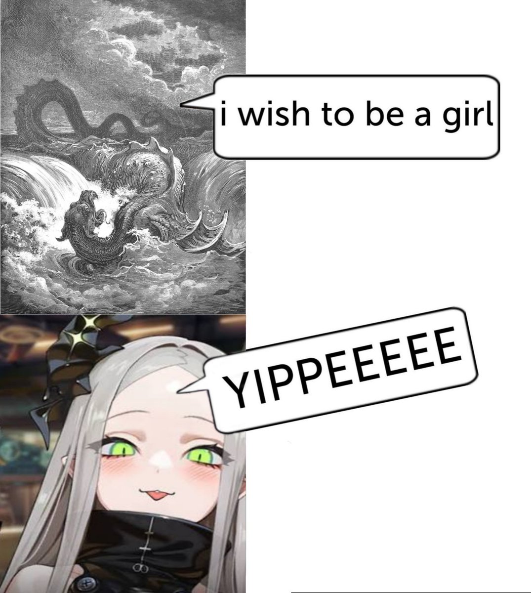 A little bit different from her source material... Just a little bit... 🤏
#NIKKE #NIKKEmeme