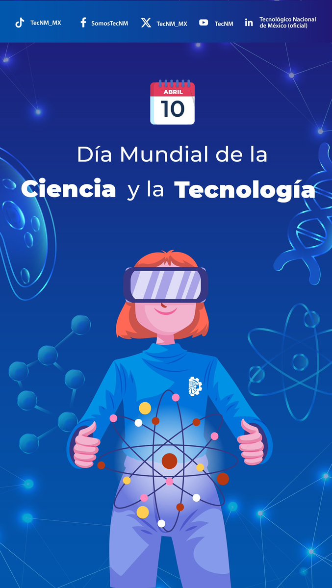 #ElTecNMInforma 
En el Día Mundial de la Ciencia y la Tecnología, el #TecNM se consolida como una institución comprometida con la excelencia académica y la vanguardia técnica. 

Entendemos que el conocimiento es la herramienta más poderosa para enfrentar los retos globales.