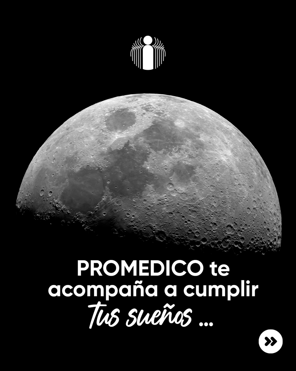 _PROMEDICO's tweet photo. Hoy muchos están mirando la luna 🌙✨, y aunque todos vemos la misma, cada uno tiene un sueño distinto 💭💫

En PROMEDICO 💙 creemos en esos sueños, desde crecer profesionalmente 📈👩‍⚕️, lograr estabilidad 🤝, tener casa propia 🏡 o hacer el viaje de tu vida ✈️🌍 https://t.co/hWzepPXo0H
