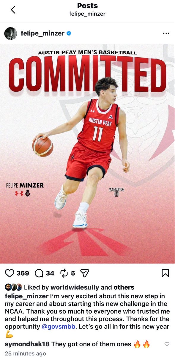 GovTalk931's tweet photo. Felipe Minzer has committed to the Govs for 2026-27! Minzer is 6’6” and was considered one of the top Argentinian prospects. Averaged 17.4 PPG in 2024 FIBA World Cup. Welcome to Stacheville!🎩🔥 https://t.co/fiknpFDc8a