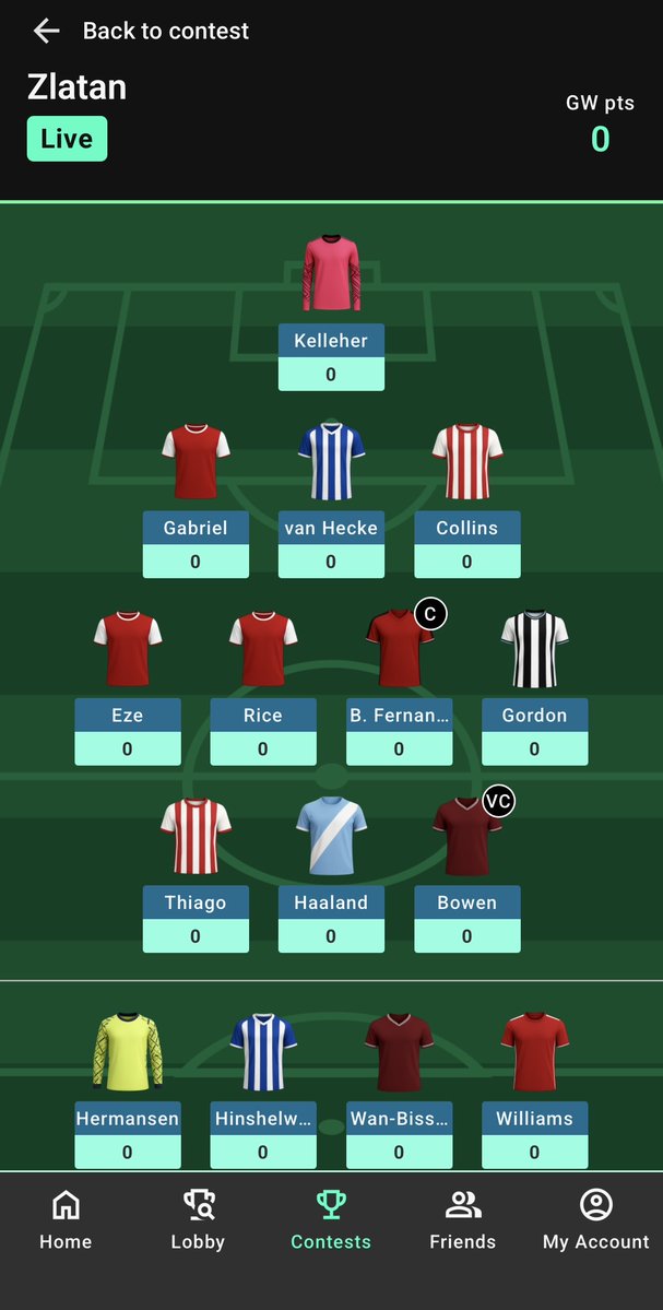 Gameweek XI tweet media