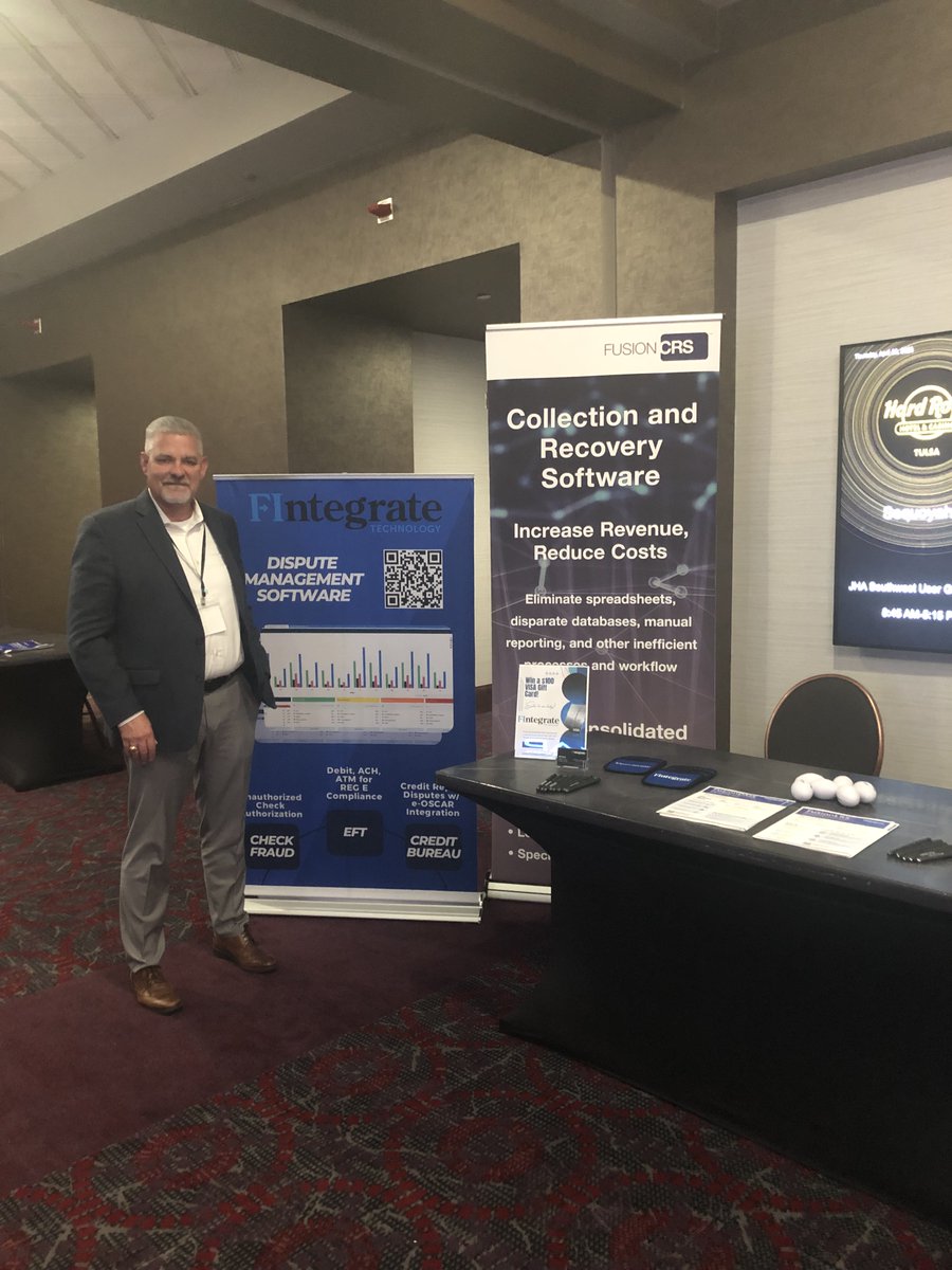 FintegrateT's tweet image. Ryan's been on-site at JHUGS Southwest this week in Tulsa! With our solutions, your FI can eliminate spreadsheets, disparate databases and other inefficient processes. Let us know if  you'd like more information! 

hubs.ly/Q04brT3H0

@JH_Fintech #JackHenry #Fintech #JHUGS