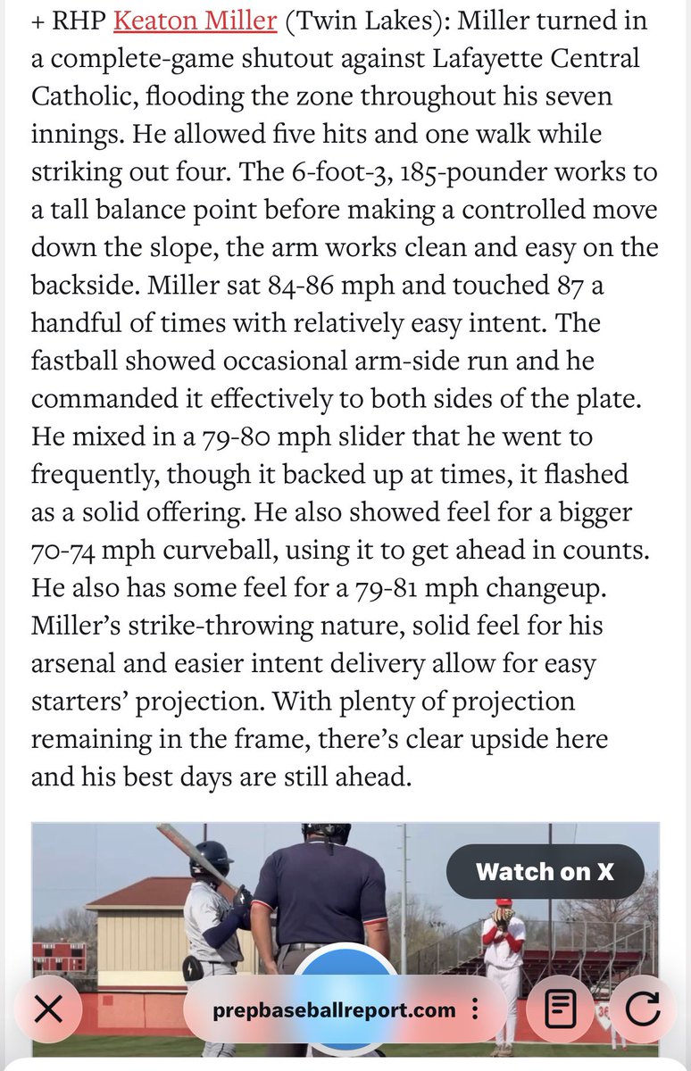 Keaton Miller (2027) tweet media