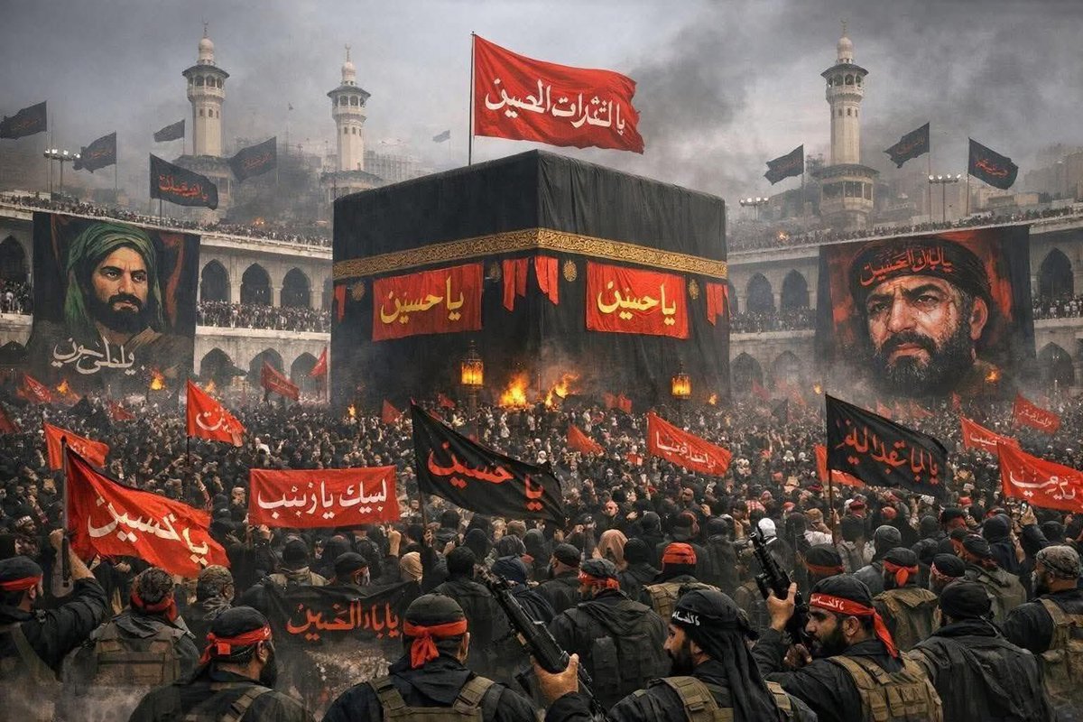 a_masri91's tweet photo. من فضل الله على الأمة أن تكون #مكة المكرمة و #المدينة النبوية تحت حكم #السعودية  و إلا لو كانت تحت حكم #الشيعة لكانت بهذا الشكل 👇 https://t.co/e2zT1jhLg5