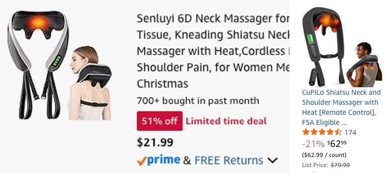 Pricerrors's tweet image. $21 NECK MASSAGER ON AMAZON

Promo code "EZD3Y2J3" drops it from $90 to $21

Similar ones are going for $60

One massage session costs more than this...

pricedoffers.com/jvqgg #ad