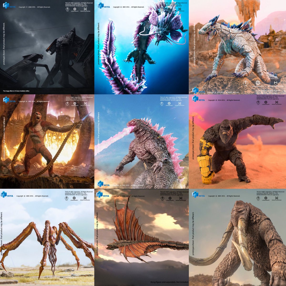 Hiya Toys MonsterVerse figures. 🔥