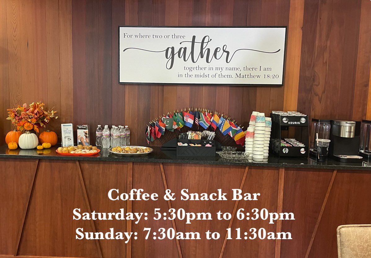 OurShepherdLuth's tweet photo. Join us for coffee, snacks and worship this weekend! Services are Saturday evening at 6pm and Sunday morning at 8am &amp; 10:30am. You can also stream the 10:30am service; see https://t.co/6RL6FMSYjG for the link. https://t.co/mytWniVGrz