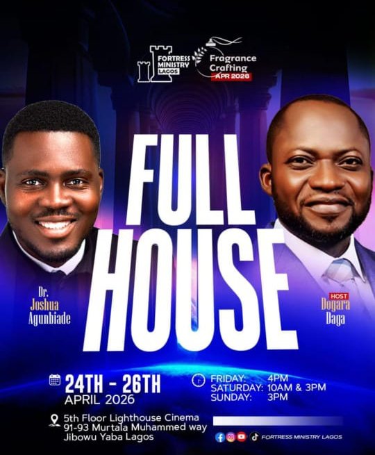 It's going to be a Full house at Fortress Ministry Lagos in 7days with <a href="/drjoshagunbiade/">Joshua Agunbiade | The Publisher</a> 🔥

Come 1, come all!