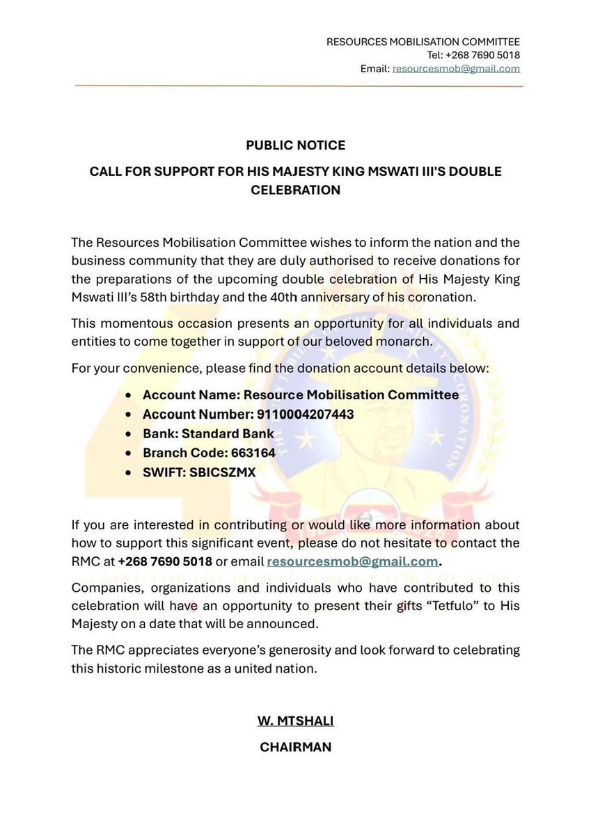 Eswatini Government tweet media