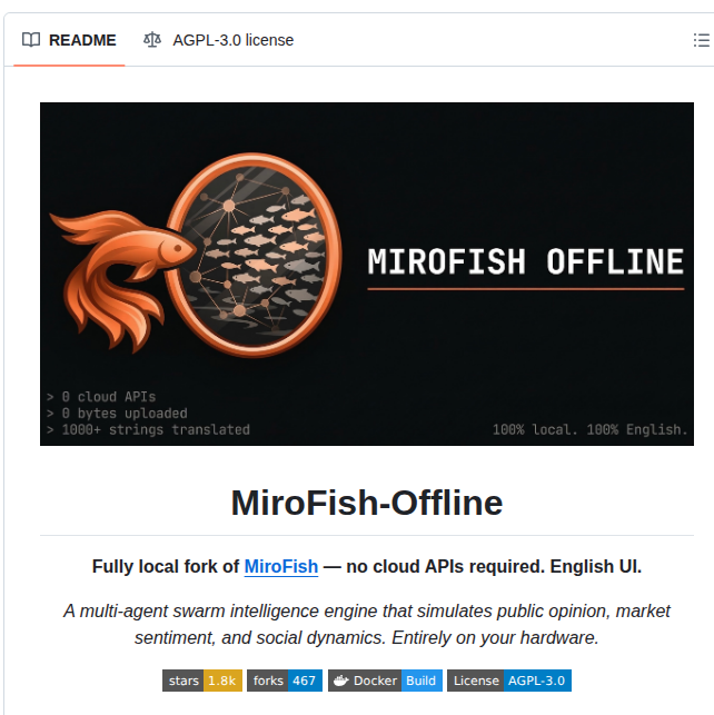 tom_doerr's tweet image. Simulates social dynamics with local multi-agent swarms

github.com/nikmcfly/MiroF…