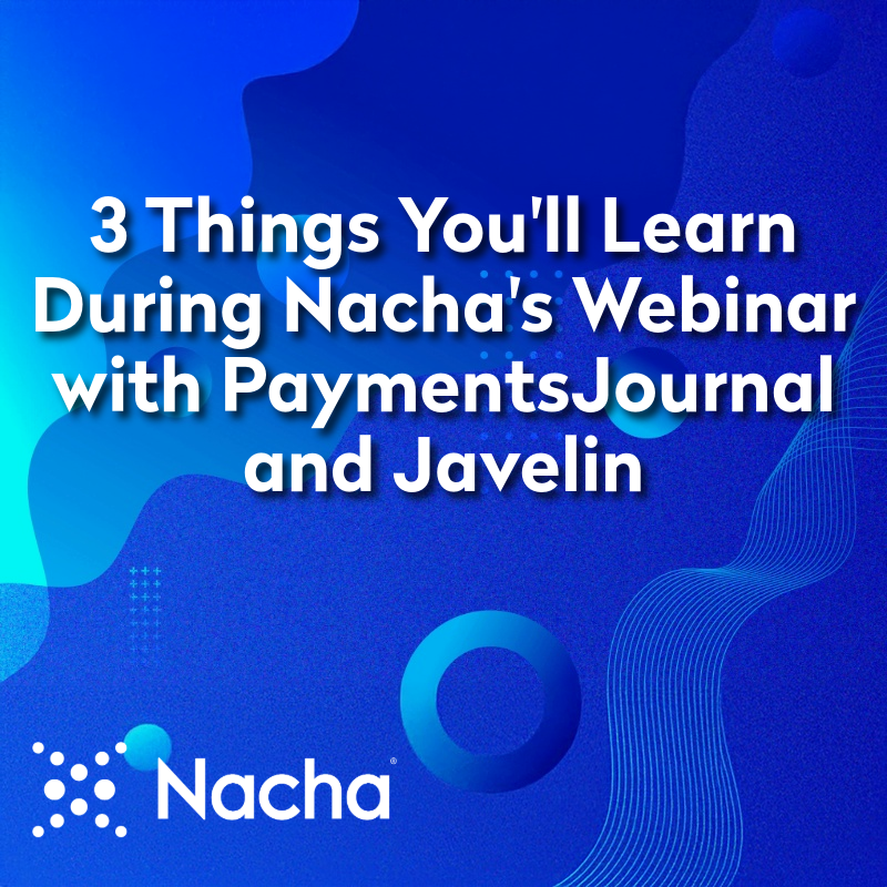 NachaOnline's tweet photo. Nacha’s Charles Ellert and Javelin Strategy’s Hugh Thomas join a @paymentsjournal webinar on April 14 at 1 pm ET, to discuss the importance of account validation beyond compliance, what it means for corporates and FIs, and how Phixius by Nacha can help.

🔗https://t.co/2fJvtu94GQ https://t.co/BCXt9j44mY
