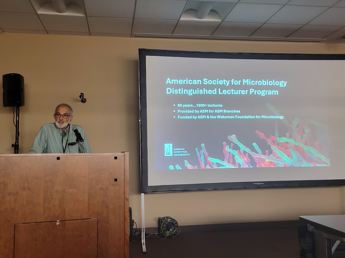 asm_eny's tweet photo. Once again, a big thank you to Dr. Peter Lipke on his keynote lecture on Fungal Biofilms and Adhesins. We are coming close to the award ceremony so do not forget to vote for the best talk and poster!
#ENYSCASM #ENYASM #ASM #Symposium https://t.co/1DtGGRPWue