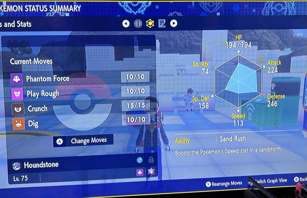 Fraggle_Drums's tweet image. #Houndstone #L75 #UltimatePokémonQuest #Pokemon