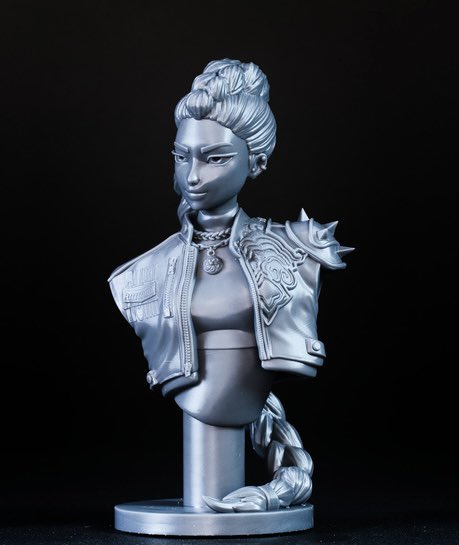CharroZuck's tweet image. Rumi - Kpop Demon Hunters
Sculpt: @printedobsessio commissioned by @fotismint 
Printer: @mypeopoly Forge &amp;amp; @WhamBamSystems XTR
Resin: @SirayaTech Fast Metal Grey
#3dprinting #kpopdemonhunter #3dresinprinter