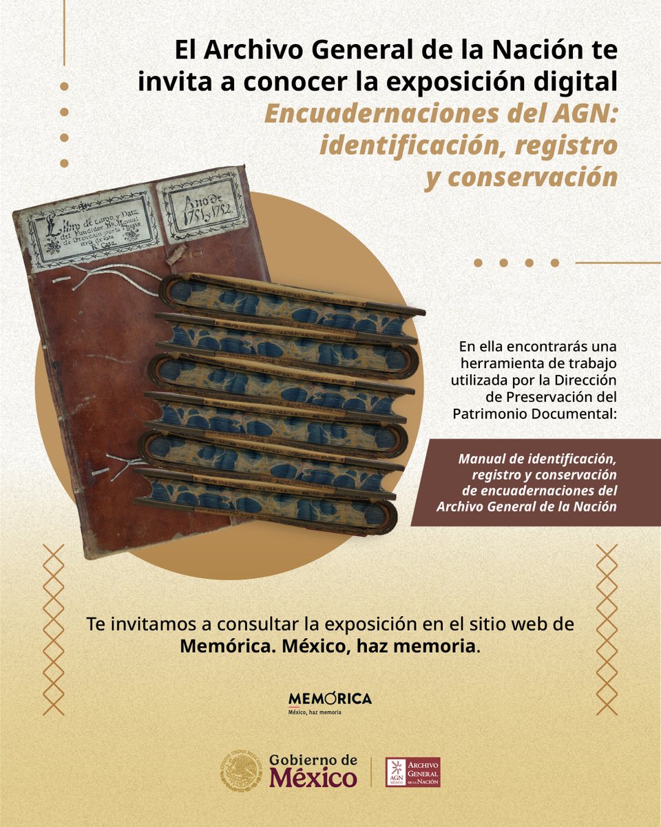 ArchivoSLP's tweet photo. 📖 Conoce el Manual de identificación, registro y conservación de encuadernaciones del @AGNMex.

📲 Para consultar el Manual: https://t.co/GbKoeIKalA

| #HistoriaSinLímites #AHESLP #PotosíSinLímites #ElCambioQueSeVive #RicardoGallardo @RGC_Mx https://t.co/vgB09TlwXi