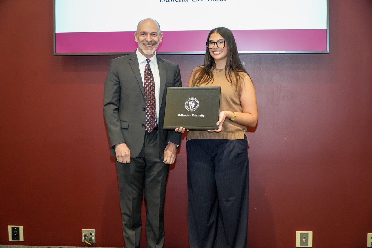 🎉👏 Congratulations to Isabella Cristobal on receiving the Business Administration Student Merit Award at the Rubel School of Business!

Your dedication and achievements make us proud — keep up the great work!

#RubelSchoolOfBusiness #BellarmineUniversity #StudentSuccess