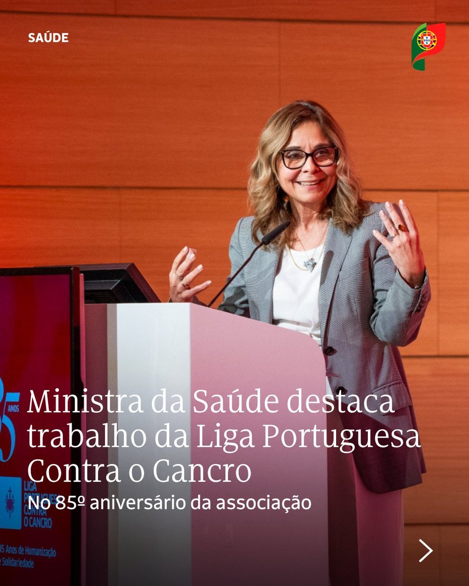 saude_pt's tweet photo. 💬 “Um trabalho muitas vezes silencioso, mas com impacto profundo na vida de milhares de pessoas e famílias” afirmou Ana Paula Martins, perante uma audiência repleta de voluntários da Liga, familiares e doentes e profissionais de #saúde” 📸 Liga Portuguesa Contra o Cancro #LPCC https://t.co/om3v5BWmXC