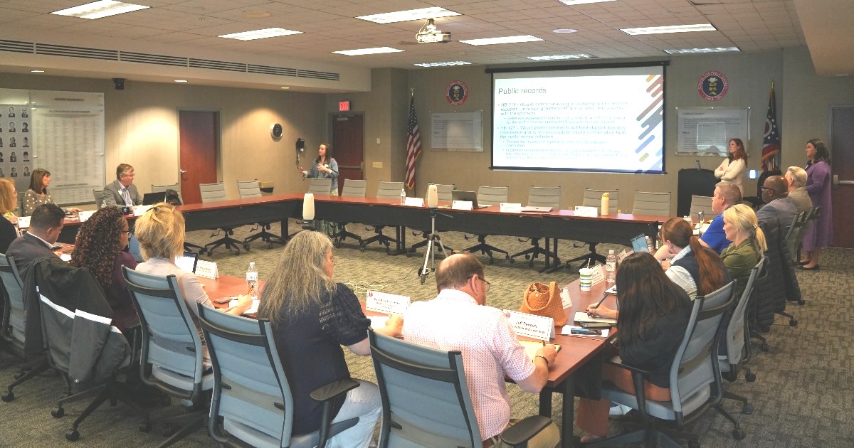 OHschoolboards's tweet image. Inside today’s OSBA Board Member Cabinet: legislative updates + insights from @OhioAuditor Chief Forensic Auditor Tiffany Ridenbaugh.

Informed boards lead stronger districts.
#ohioschools #schoolboard