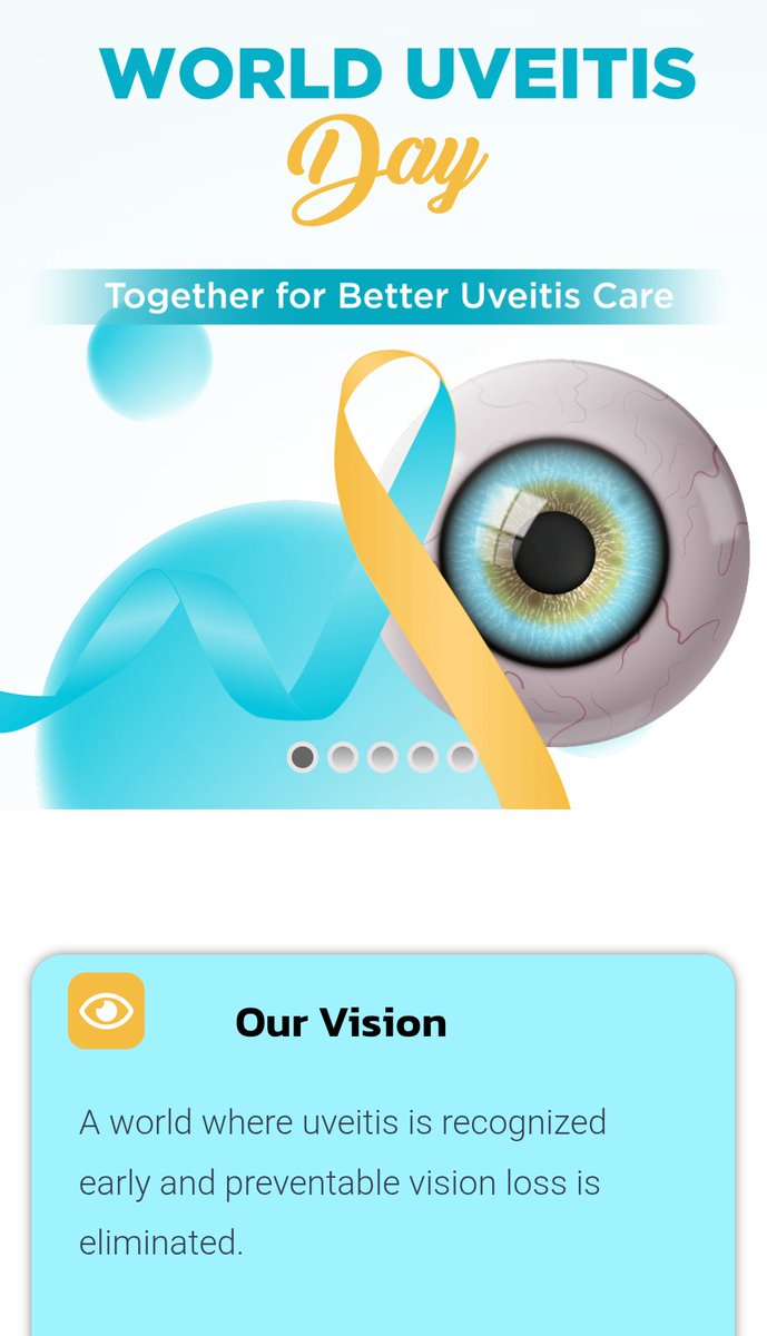 UveitisCSG's tweet photo. World Uveitis Day shines a light on a sight-threatening, often overlooked group of diseases linked to systemic inflammation. Raising awareness means earlier diagnosis, better care, and preventing avoidable blindness. 

Find out more here: 

https://t.co/pWFyuaPzpP

#Uveitis https://t.co/DmtTiftKZK