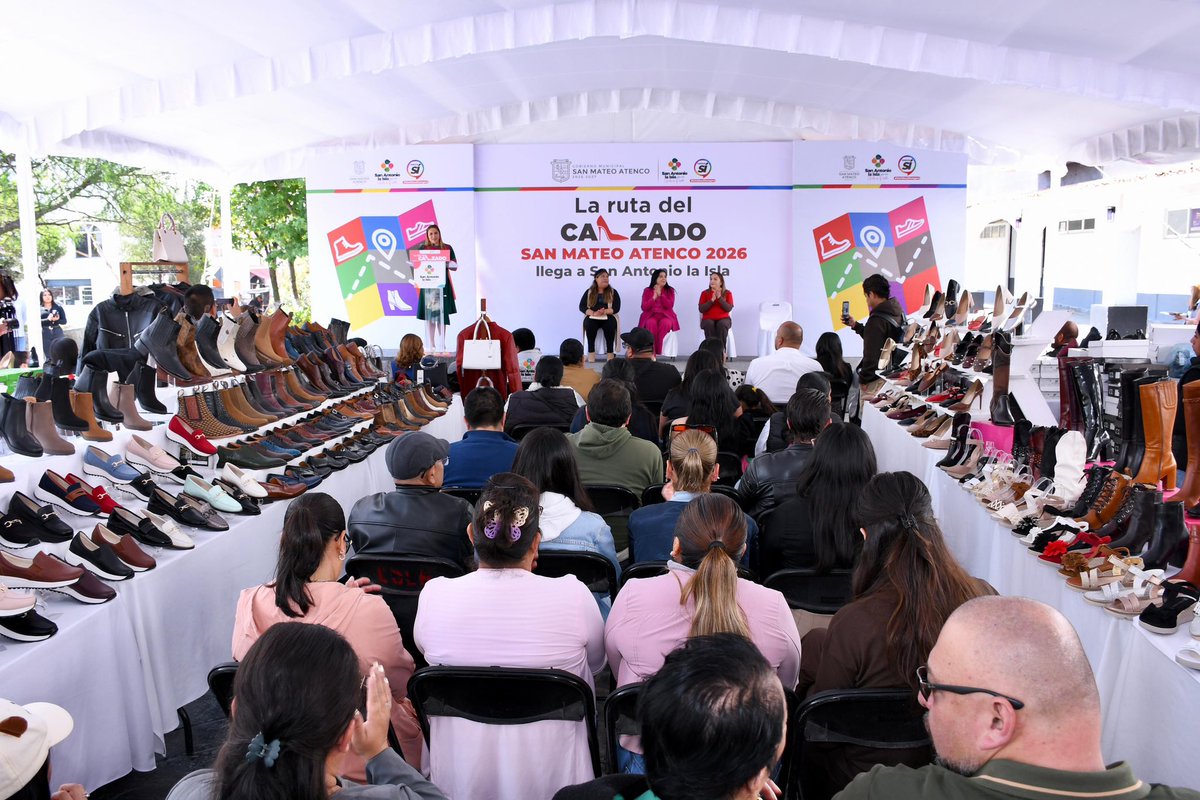 Anaamunizneyra's tweet photo. Porque #UnidosEsPosible ¡#LaRutaDelCalzado 2026 llega a #SanAntonioLaIsla! 👢💼👡

Les invito a visitar este espacio y a adquirir lo #HechoEnSanMateoAtenco; aquí encontrarán una gran variedad de calzado, bolsas, cinturones y artículos de piel de excelente calidad y a precios accesibles.