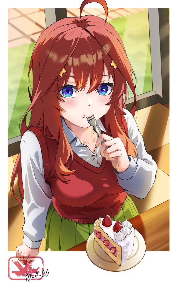 vraxtal's tweet photo. Itsuki | 10-4-26
📌 Time for an afternoon snacks
.
#中野五月 #五等分の花嫁 https://t.co/2ZzlyPuqzR