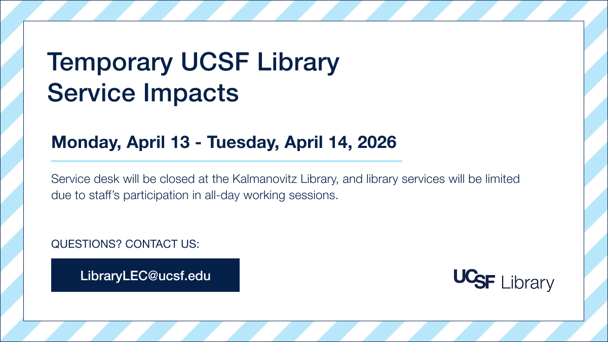 UCSF Library tweet media